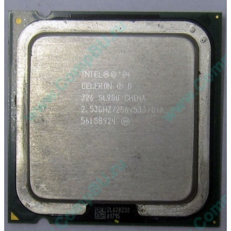 Процессор Intel Celeron D 326 (2.53GHz /256kb /533MHz) SL98U s.775 (Таганрог)