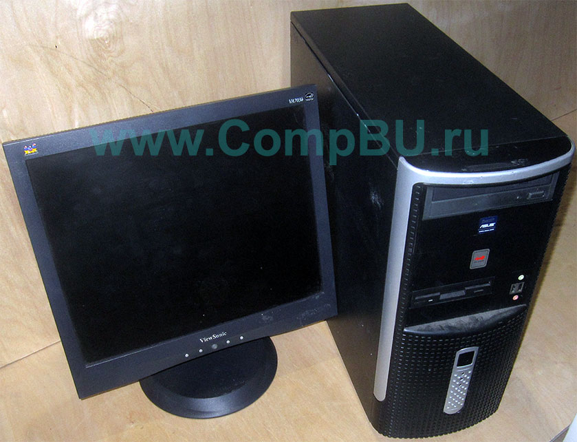 Комплект: одноядерный компьютер Intel Pentium-4 с 1Гб памяти и 17 дюймовый ЖК монитор (Таганрог)